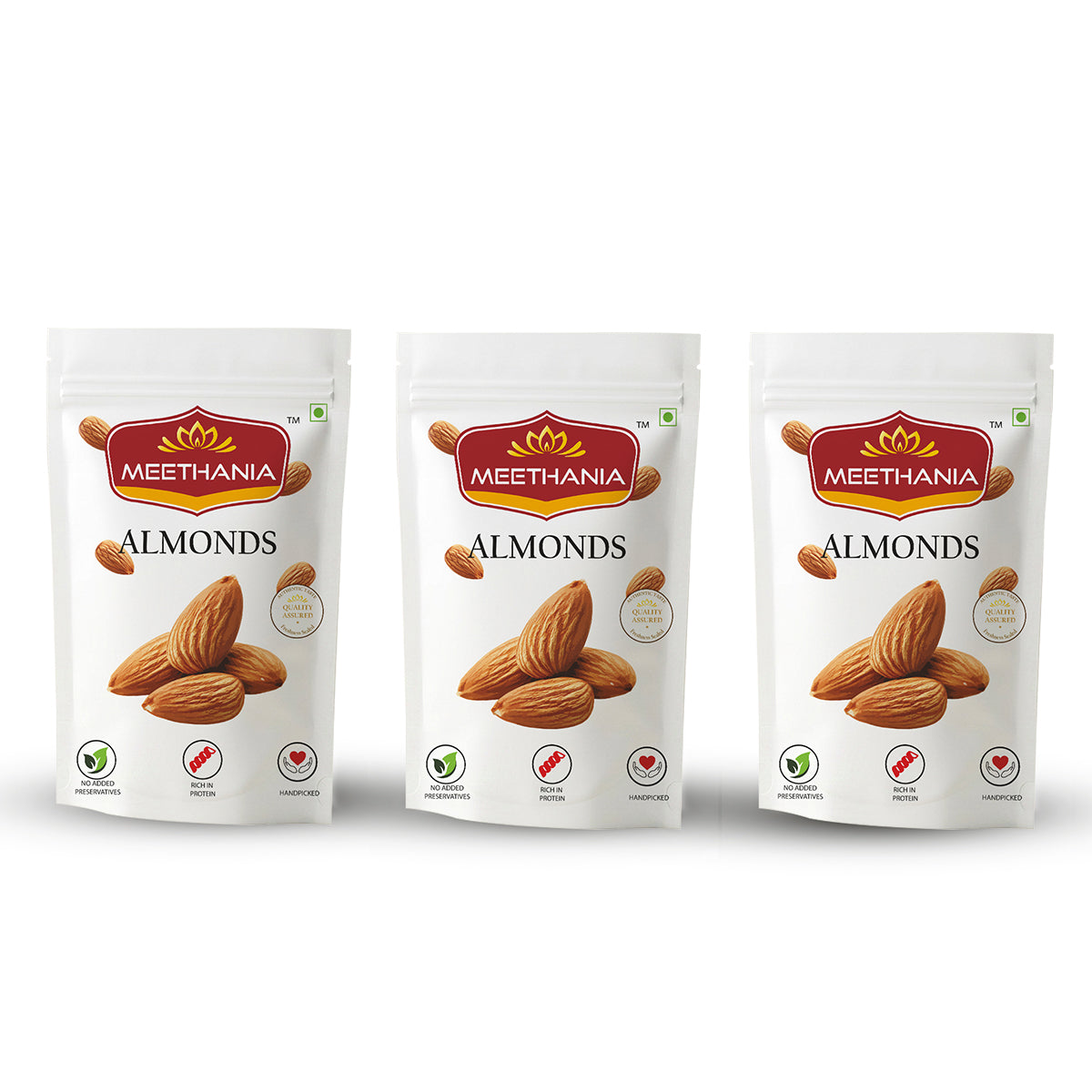 Meethania Premium Almonds – Pack of 3