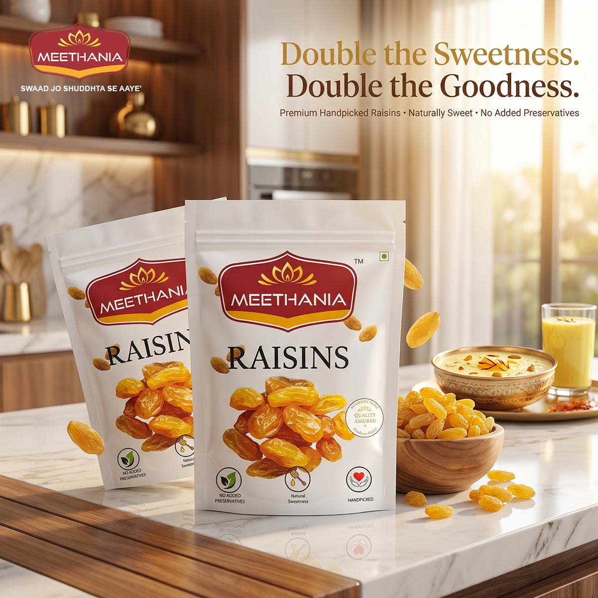 Meethania Premium Raisins – Pack of 2