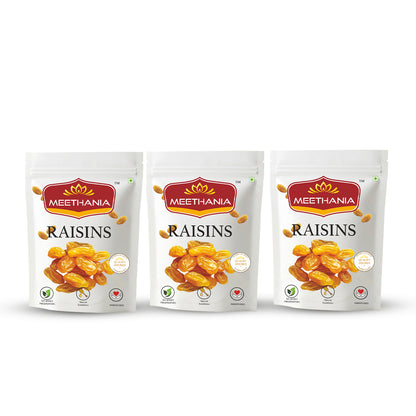 Premium Golden Raisins pack of 3