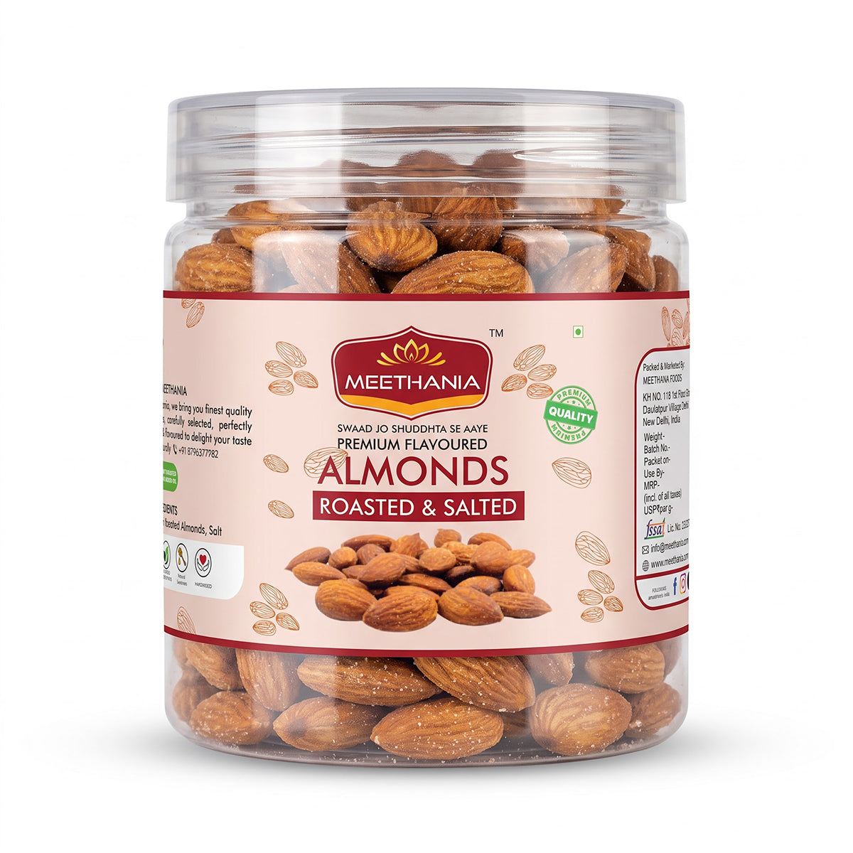 Meethania Roasted & Salted Almonds