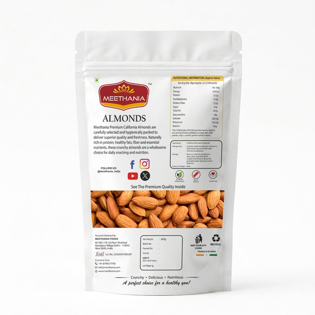 Meethania Premium Almonds