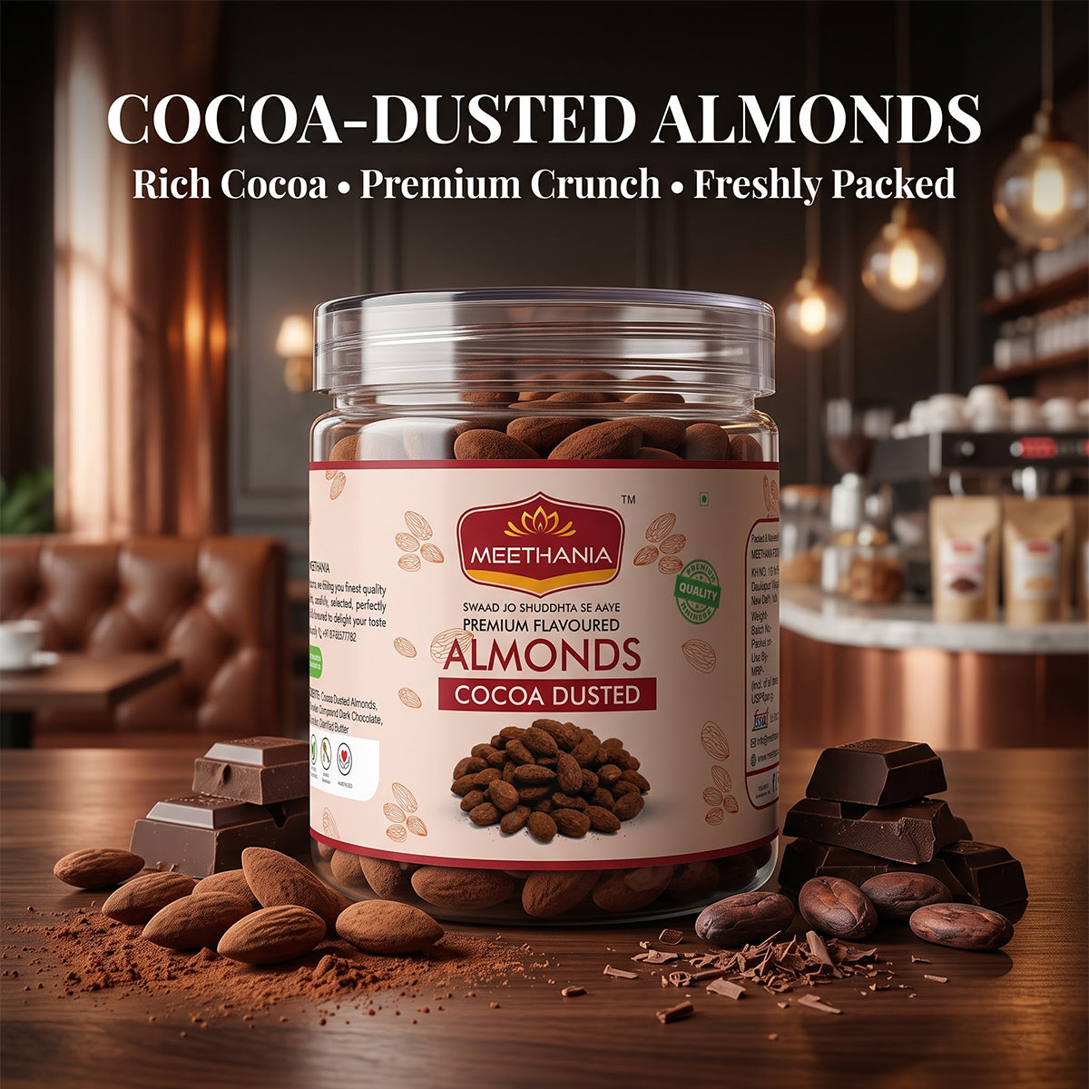 Meethania Cocoa Dusted Almonds